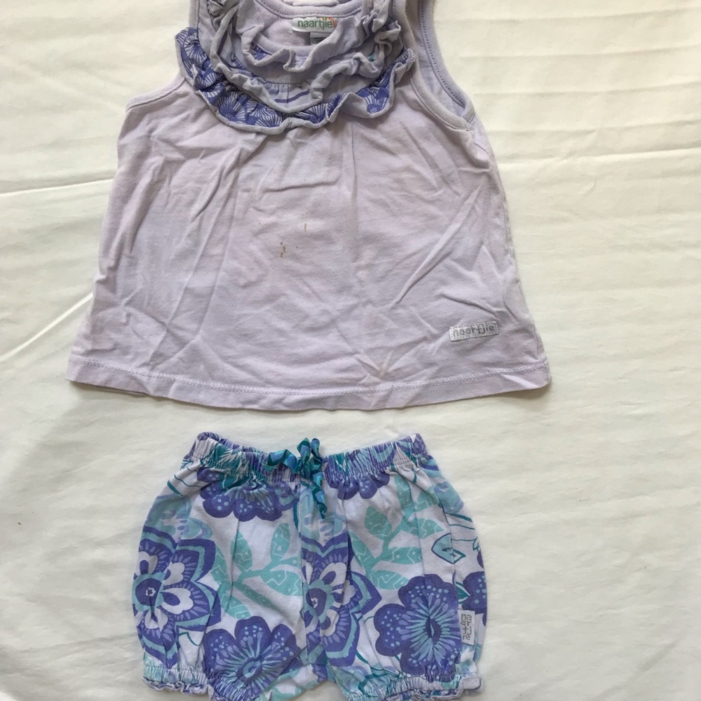 Naartjie Kids Purple Matching Set- 3-6 mo